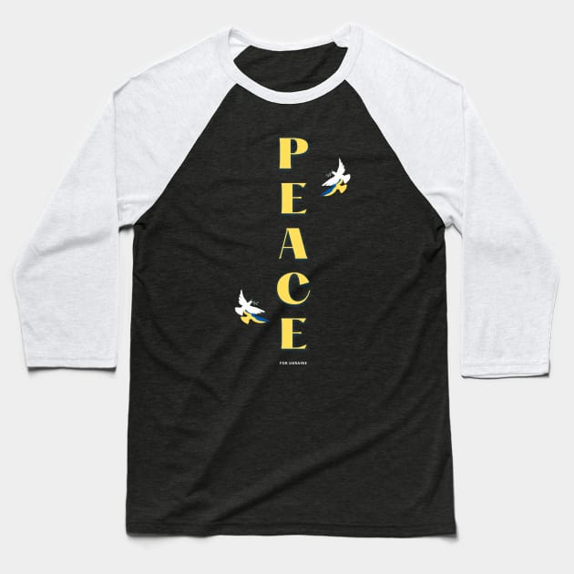 Peace - ukraine Baseball T-Shirt by RAMKUMAR G R